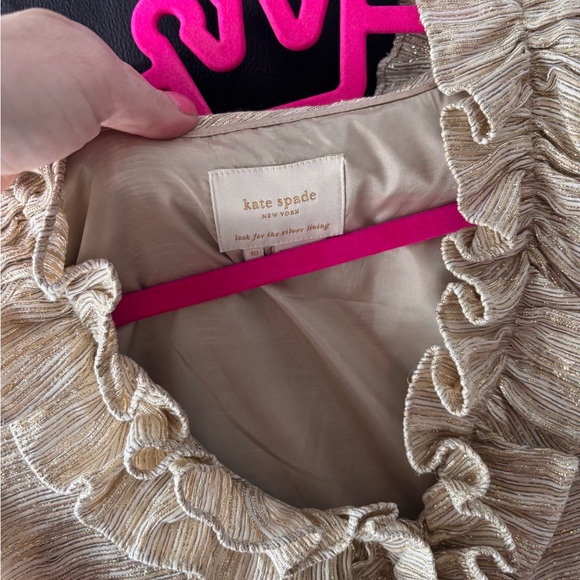 Kate Spade Silk Blend Golden Frock Dress - Picture 4 of 9